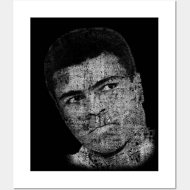 Muhammad Ali or Cassius Clay with names, sport and category - 02 Wall Art by SPJE Illustration Photography